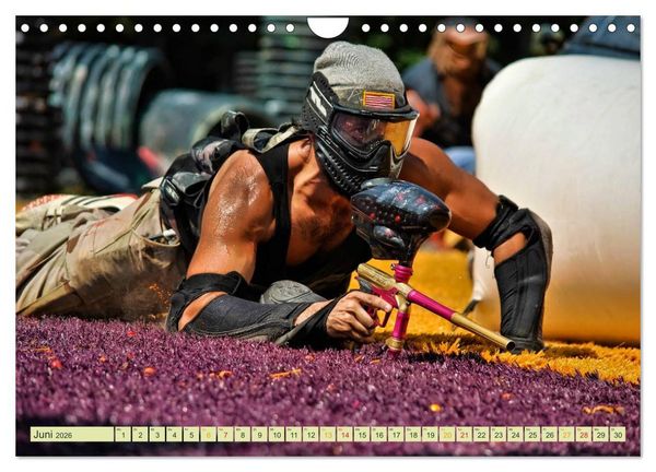 Produktbild: Paintball - so cool (Wandkalender 2026 DIN A4 quer), CALVENDO Monatskalender