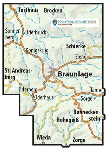 Produktbild: Luchskarte Braunlage