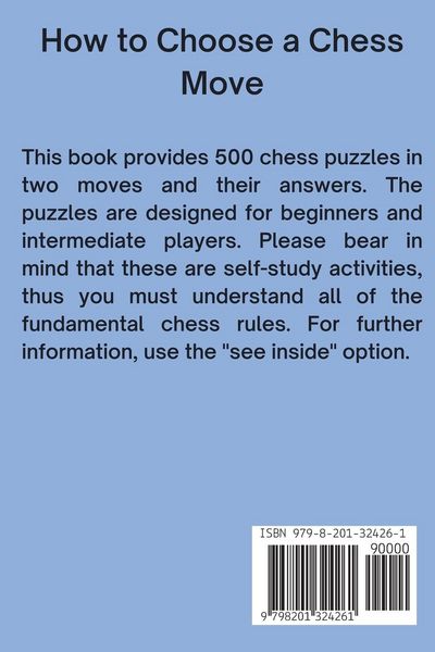 Produktbild: 500 Chess Puzzles in Two Moves, Part 1