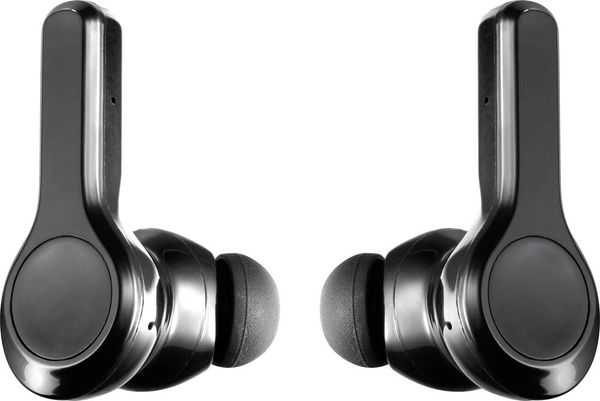 Produktbild: Renkforce RF-NCE-500 In Ear Kopfh&ouml;rer Bluetooth&reg; Schwarz Noise Cancelling Headset, Lautst&auml;rkeregelung