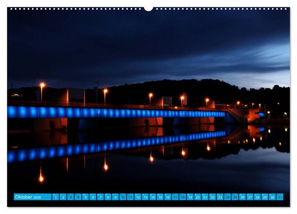 Produktbild: Essen Lichter der Nacht (hochwertiger Premium Wandkalender 2026 DIN A2 quer), Kunstdruck in Hochglanz