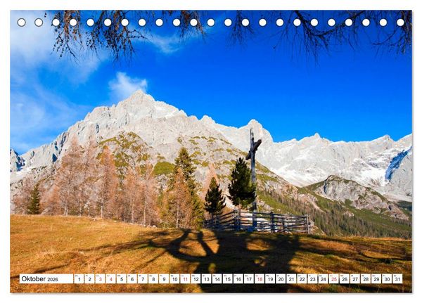 Produktbild: Gr&uuml;&szlig;e aus Filzmoos (Tischkalender 2026 DIN A5 quer), CALVENDO Monatskalender