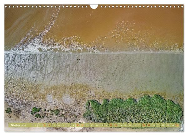 Produktbild: neunziggrad I photoart: das wattenmeer von oben (Wandkalender 2026 DIN A3 quer), CALVENDO Monatskalender