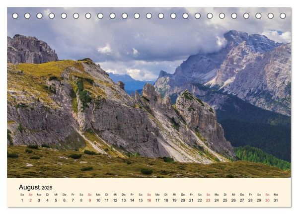 Produktbild: Sextner Dolomiten (Tischkalender 2026 DIN A5 quer), CALVENDO Monatskalender