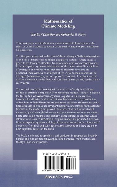 Produktbild: Mathematics of Climate Modeling