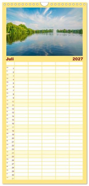 Produktbild: Familienplaner 2027 - Merseburg - Meine Domstadt an der Saale mit 5 Spalten (Wandkalender, 21 x 45 cm) CALVENDO