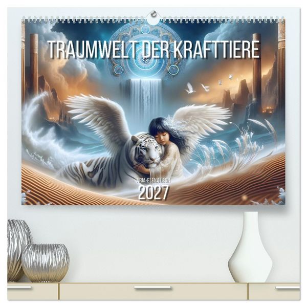 Produktbild: Traumwelt der Krafttiere (hochwertiger Premium Wandkalender 2027 DIN A2 quer), Kunstdruck in Hochglanz