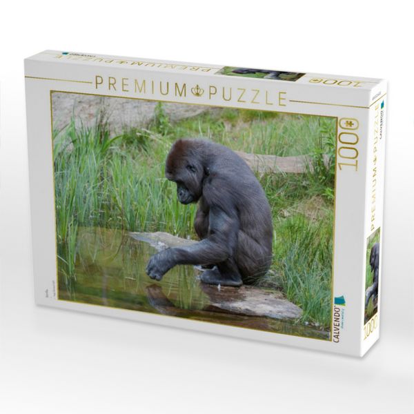 Produktbild: CALVENDO Puzzle Gorilla | 1000 Teile Lege-Gr&ouml;&szlig;e 64x48cm Foto-Puzzle f&uuml;r gl&uuml;ckliche Stunden