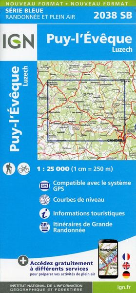 Produktbild: Puy-L'Ev&ecirc;que.Luzech 1:25 000