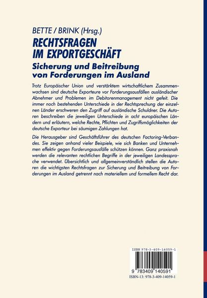 Produktbild: Rechtsfragen im Exportgesch&auml;ft