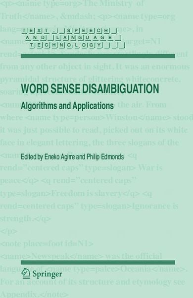Produktbild: Word Sense Disambiguation