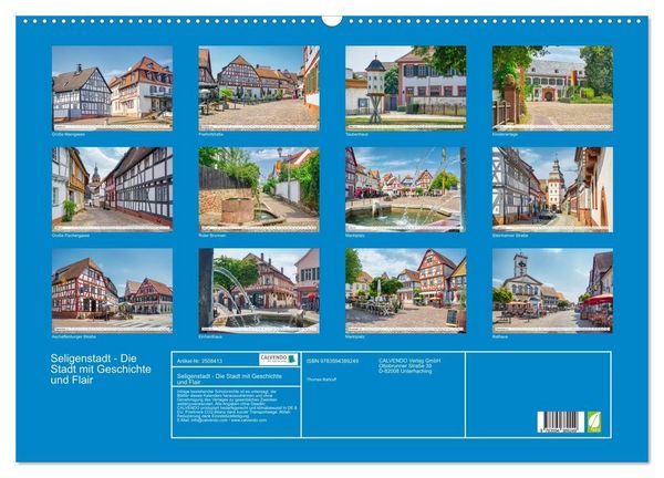 Produktbild: Seligenstadt - Die Stadt mit Geschichte und Flair (Wandkalender 2027 DIN A2 quer), CALVENDO Monatskalender