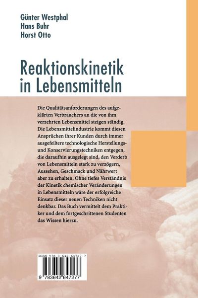 Produktbild: Reaktionskinetik in Lebensmitteln