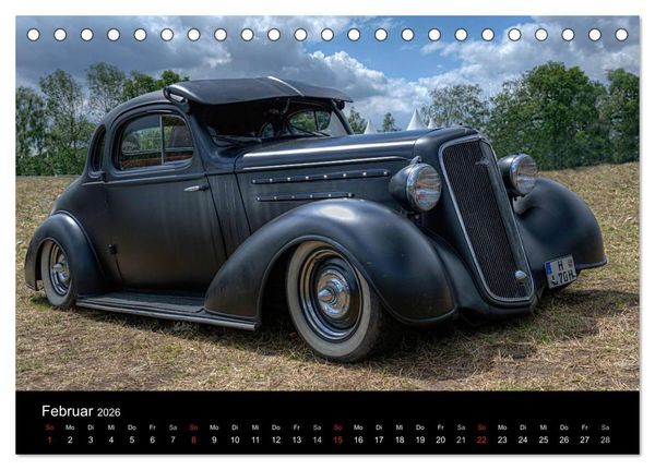 Produktbild: Au&szlig;ergew&ouml;hnliche Autos - Hot Rods (Tischkalender 2026 DIN A5 quer), CALVENDO Monatskalender