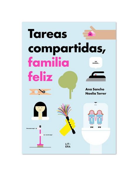Produktbild: Tareas compartidas, familia feliz