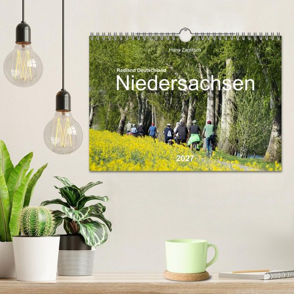 Produktbild: Radland Deutschland - Niedersachsen (Wandkalender 2027 DIN A4 quer), CALVENDO Monatskalender