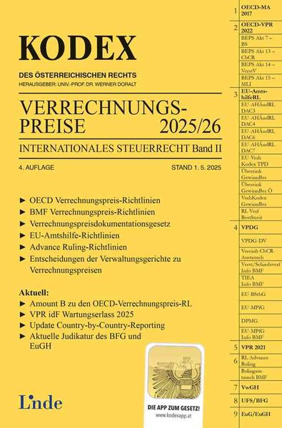 Produktbild: KODEX Verrechnungspreise 2025/26