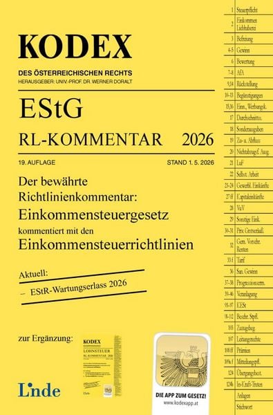 Produktbild: KODEX EStG Richtlinien-Kommentar 2026
