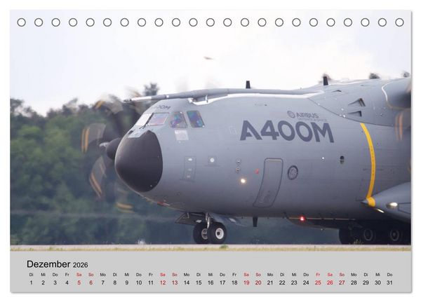 Produktbild: Transportflugzeug Airbus A400M Atlas (Tischkalender 2026 DIN A5 quer), CALVENDO Monatskalender