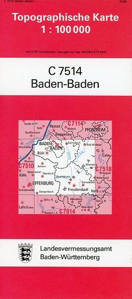 Produktbild: Baden-Baden 1 : 100 000