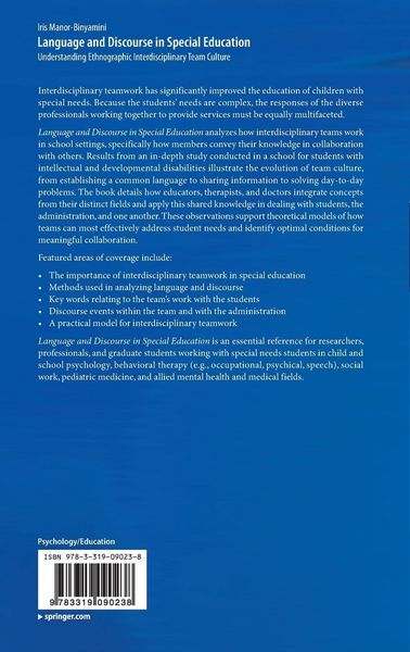 Produktbild: Language and Discourse in Special Education