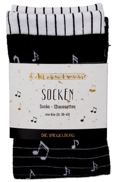 Produktbild: Socken - All about music (one size/Gr.38-43), sort.i.D.