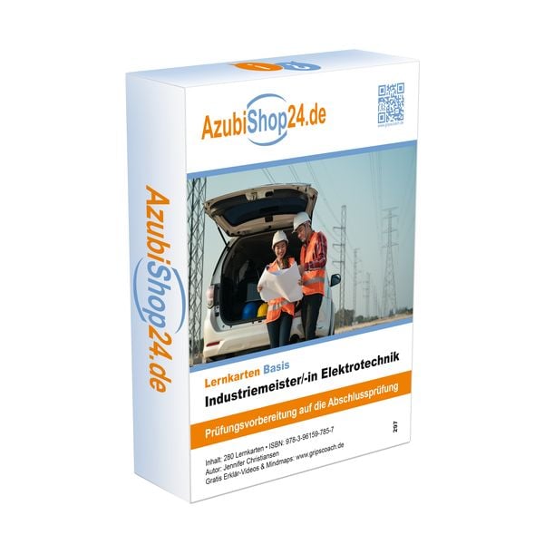 Lernkarten Industriemeister Elektrotechnik, Nonbook von Jennifer Christiansen, Princoso, 978-3-96159-785-7