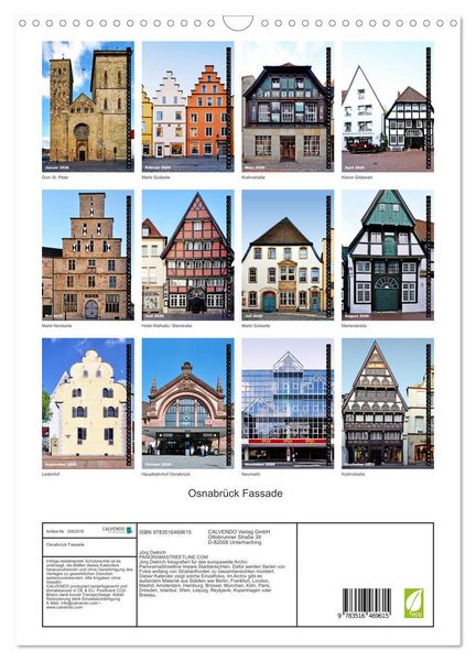 Produktbild: Osnabr&uuml;ck Fassade (Wandkalender 2026 DIN A3 hoch), CALVENDO Monatskalender