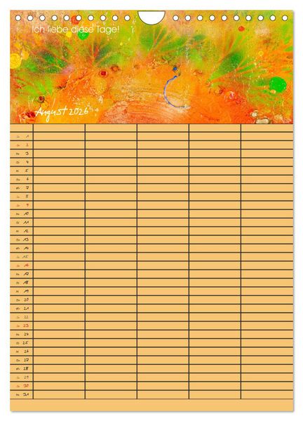 Produktbild: Gl&uuml;ckstage (Wandkalender 2026 DIN A4 hoch), CALVENDO Monatskalender