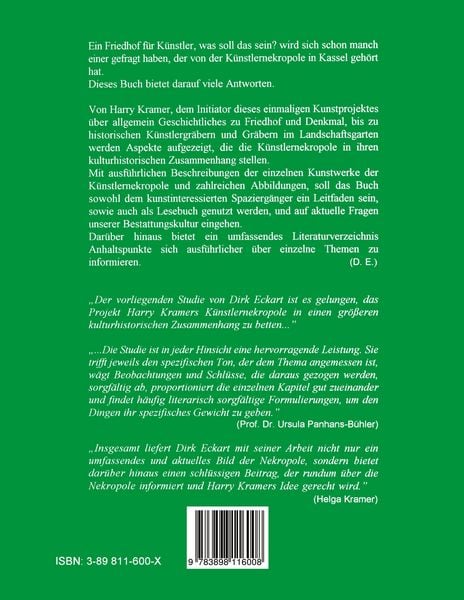 Produktbild: Die Kasseler K&uuml;nstlernekropole