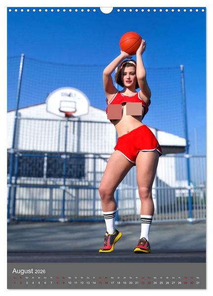 Produktbild: Pin Up Sport (Wandkalender 2026 DIN A3 hoch), CALVENDO Monatskalender