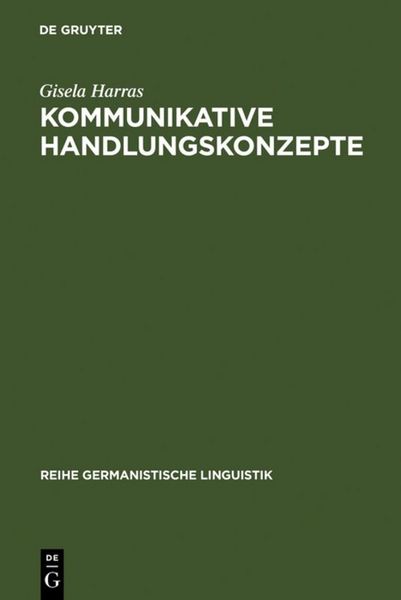 Produktbild: Kommunikative Handlungskonzepte