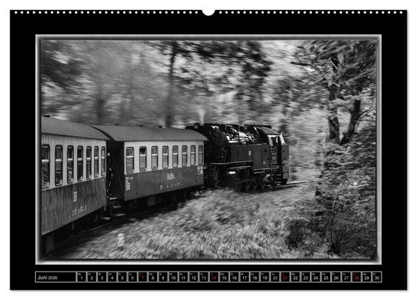 Produktbild: Unter Dampf - Eisenbahnromantik im Harz (Wandkalender 2026 DIN A2 quer), CALVENDO Monatskalender