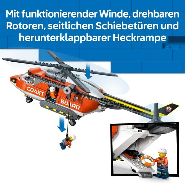 Produktbild: LEGO City 60503 Hubschrauber der K&uuml;stenwache, Spielzeug mit Minifiguren