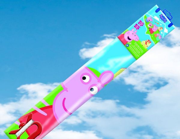 Produktbild: Paul G&uuml;nther 1214 - PEPPA PIG, Einliner-Drachen aus robuster Folie, 115x63cm