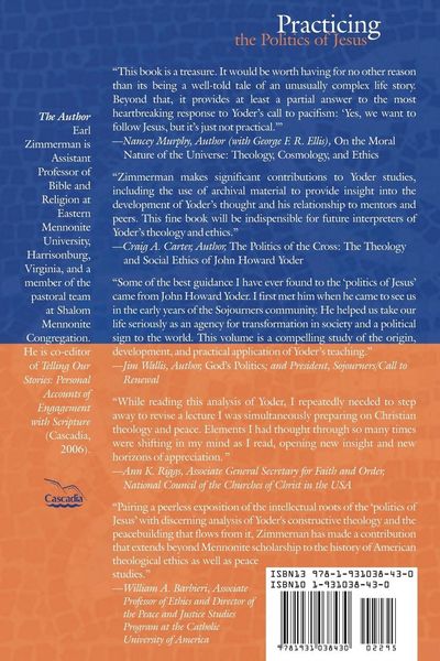 Produktbild: Practicing the Politics of Jesus: The Origin and Significance of John Howard Yoder's Social Ethics