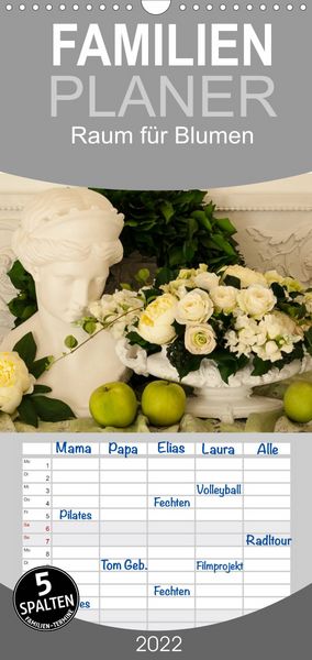 Produktbild: Familienplaner Raum f&uuml;r Blumen (Wandkalender 2022 , 21 cm x 45 cm, hoch)