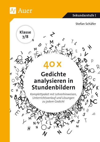 Produktbild: 40 x Gedichte analysieren in Stundenbildern 7-8
