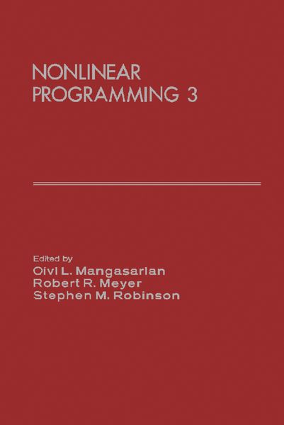 Produktbild: Nonlinear Programming 3
