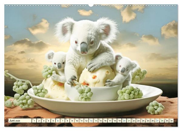 Produktbild: Die Desserttafel ist gedeckt - Humorbilder (Wandkalender 2026 DIN A2 quer), CALVENDO Monatskalender