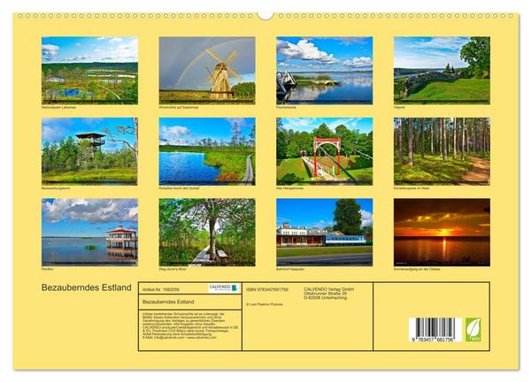 Produktbild: Bezauberndes Estland (hochwertiger Premium Wandkalender 2026 DIN A2 quer), Kunstdruck in Hochglanz
