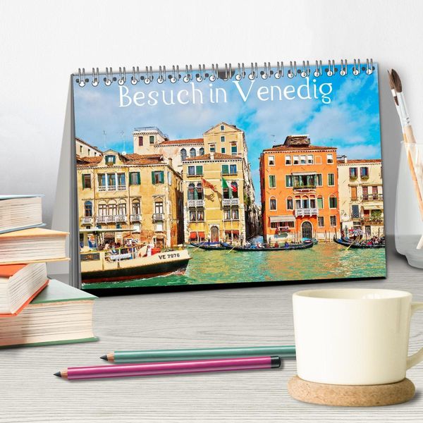 Produktbild: Besuch in Venedig (Tischkalender 2026 DIN A5 quer), CALVENDO Monatskalender