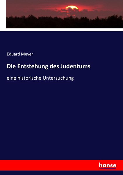 Produktbild: Die Entstehung des Judentums