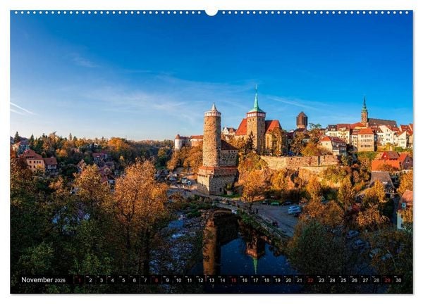 Produktbild: Sachsens Schl&ouml;sser (hochwertiger Premium Wandkalender 2026 DIN A2 quer), Kunstdruck in Hochglanz