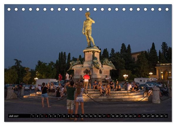 Produktbild: Abends in der Toskana (Tischkalender 2027 DIN A5 quer), CALVENDO Monatskalender