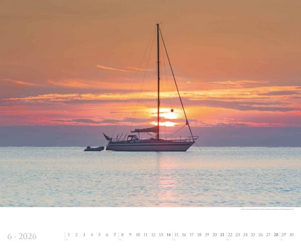 Produktbild: Deutsche Küsten 2026 - Bildkalender XXL 60x50 cm - hochwertiger Wandkalender im Querformat - Landschaftskalender - Wandplaner