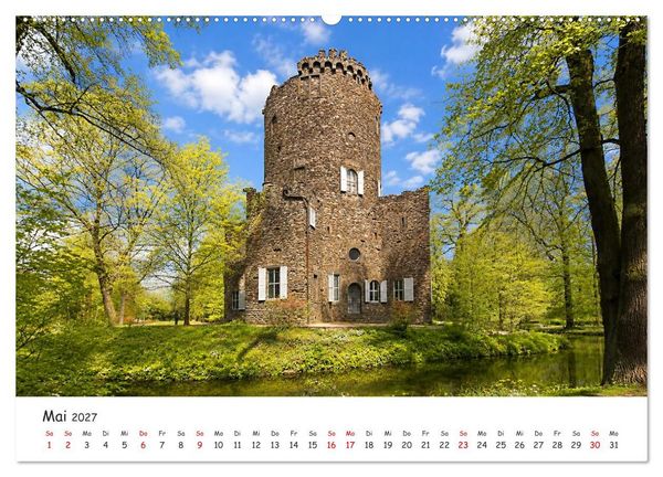Produktbild: Hanau Kurpark und Kesselstadt (Wandkalender 2027 DIN A2 quer), CALVENDO Monatskalender