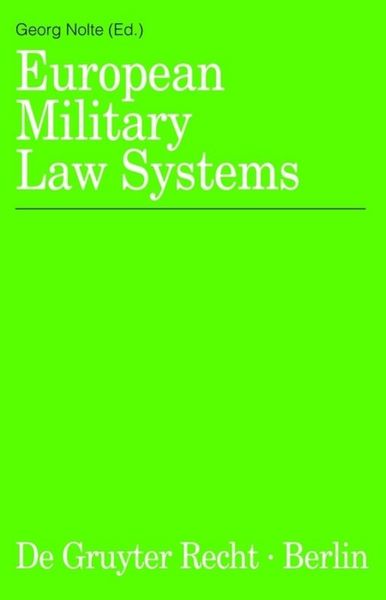 Produktbild: European Military Law Systems