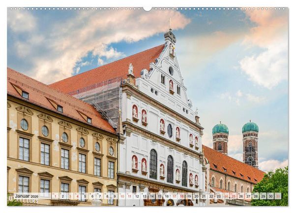 Produktbild: M&uuml;nchen Impressionen (Wandkalender 2026 DIN A2 quer), CALVENDO Monatskalender