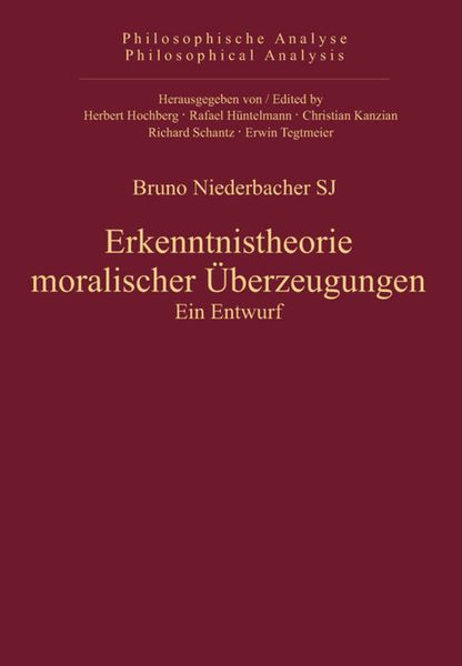 Produktbild: Erkenntnistheorie moralischer &Uuml;berzeugungen